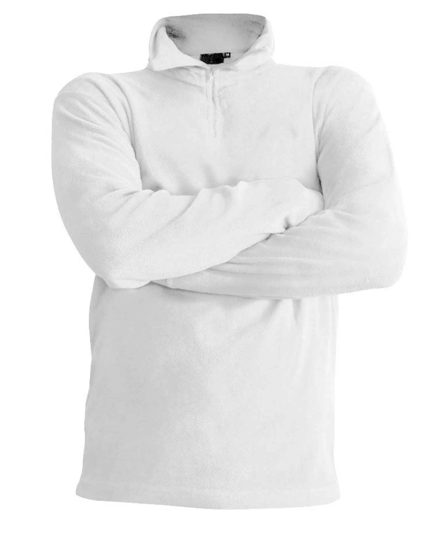 ON SPIRIT - MICROPILE UOMO MEZZA ZIP BIANCO - EDOARDO