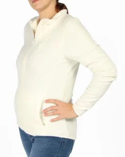 ON SPIRIT - PILE DONNA FULL ZIP BIANCO - LUANA