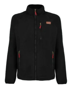 ON SPIRIT - PILE NERO FULL ZIP DA UOMO IN TESSUTO SHERPA