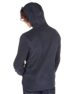 ON SPIRIT - PILE UOMO CON CAPPUCCIO FULL ZIP BLU - ANDREA