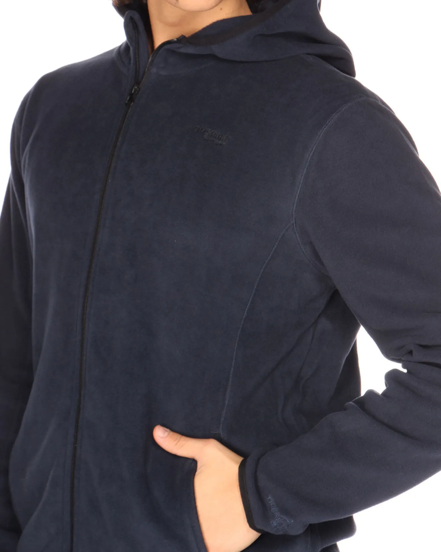 ON SPIRIT - PILE UOMO CON CAPPUCCIO FULL ZIP BLU - ANDREA