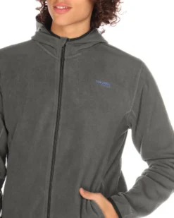 ON SPIRIT - PILE UOMO  CON CAPPUCCIO FULL ZIP GRIGIO SCURO - ANDREA