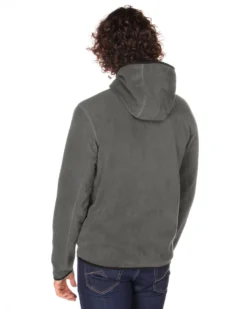 ON SPIRIT - PILE UOMO  CON CAPPUCCIO FULL ZIP GRIGIO SCURO - ANDREA