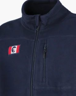 ON SPIRIT - PILE UOMO FULL ZIP BLU SCURO - GLAUCO