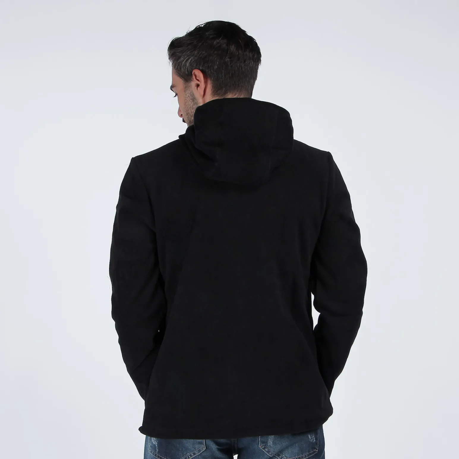 ON SPIRIT - PILE UOMO FULL ZIP NERO - MATTIA