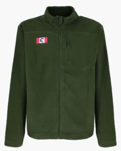 ON SPIRIT - PILE UOMO FULL ZIP VERDE SCURO - GLAUCO