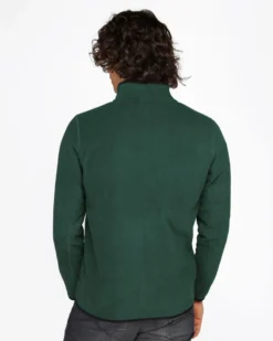 ON SPIRIT - PILE UOMO  FULL ZIP VERDE - EMILIO