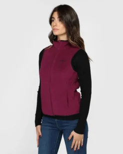 ON SPIRIT - SMANICATO IN PILE DONNA  FULL ZIP PORPORA -  LUCIA