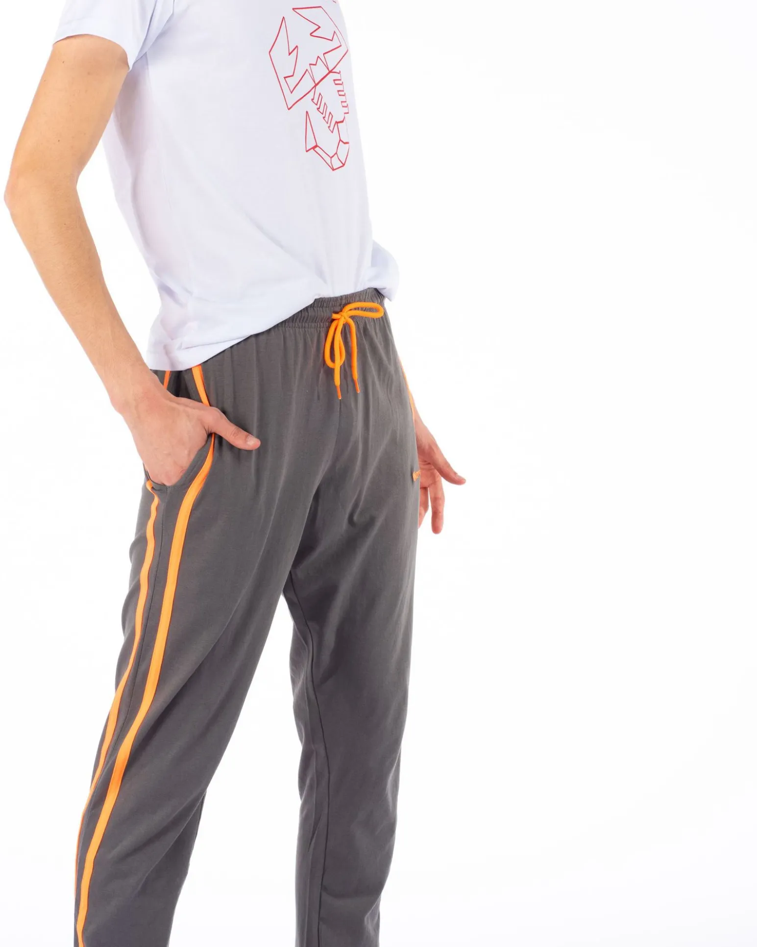 PANTALONE JERSEY POLSI BANDE LATERALI