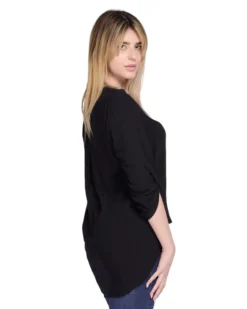 PAQUITA - CAMICIA MANICA 3/4 SCOLLO V