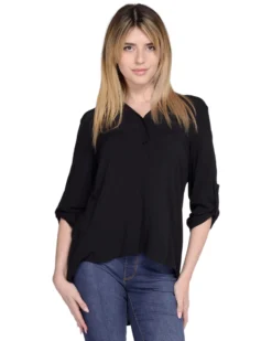 PAQUITA - CAMICIA MANICA 3/4 SCOLLO V