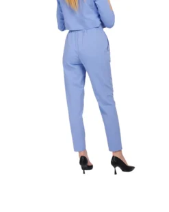 PAQUITA - PANTALONE CELESTE DA DONNA CON VITA ELASTICIZZATA
