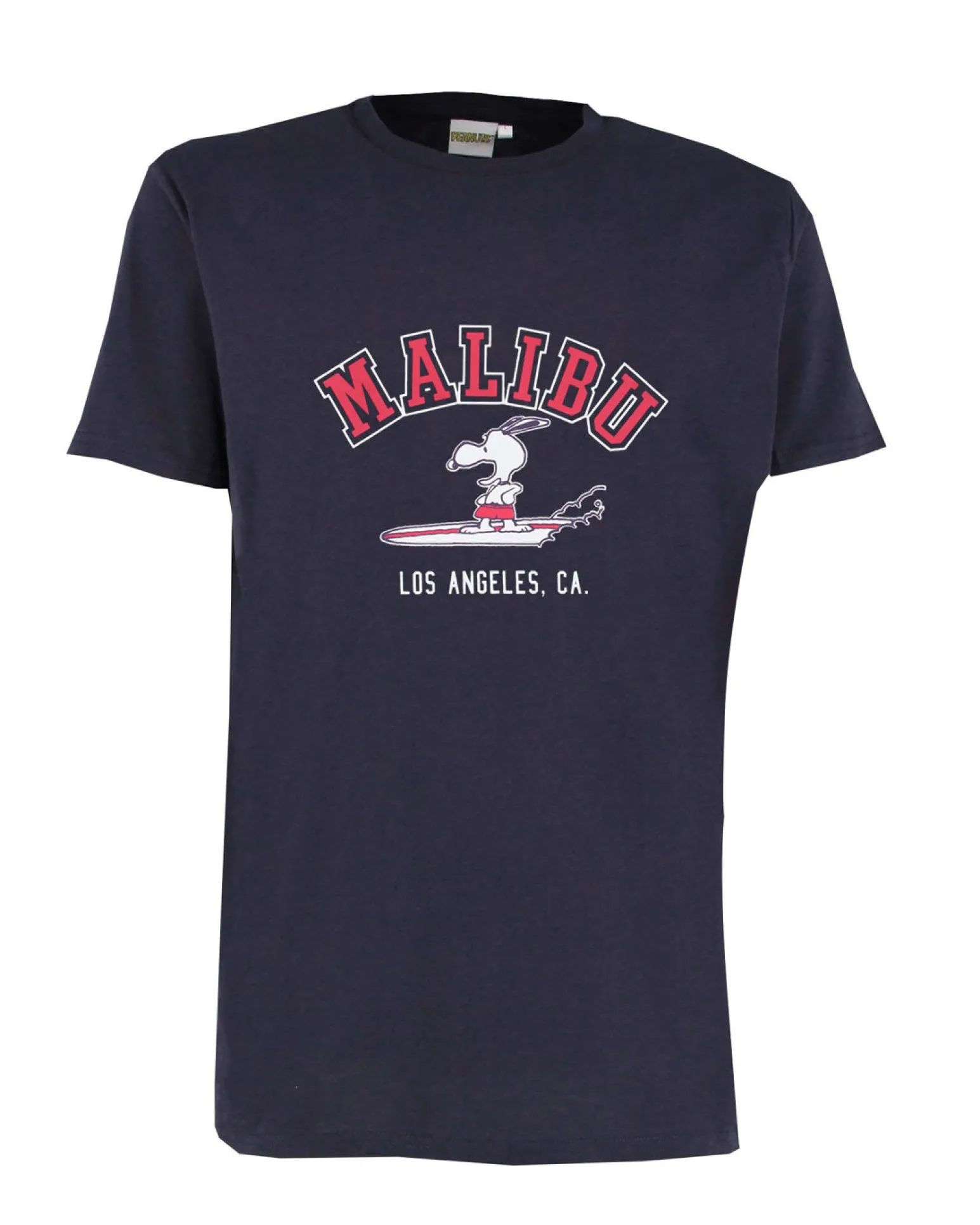 PEANUTS - Tshirt blu da uomo con stampa "Malibu Snoopy" - JL052530