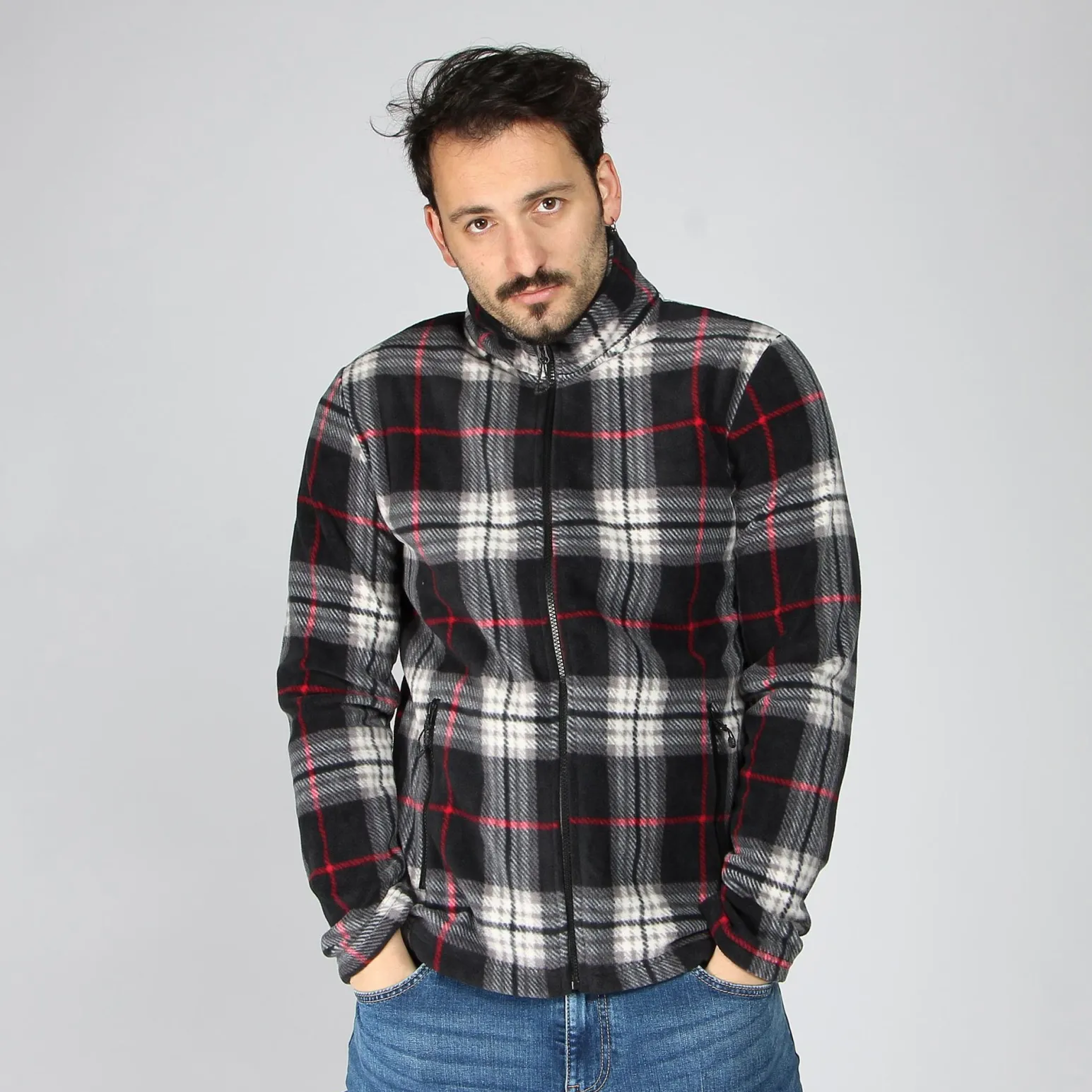 PILE FZ FANTASIA UOMO BLACK-RED