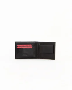 Portafoglio uomo nero in VERA PELLE, con portaspicci e doppio scomparto banconote -You Young Coveri