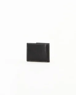 Portafoglio uomo nero in VERA PELLE, con portaspicci e doppio scomparto banconote -You Young Coveri