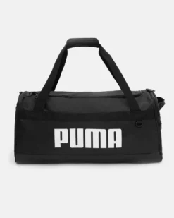 PUMA - Borsone nero e bianco con tracolla regolabile e doppio scomparto interno
