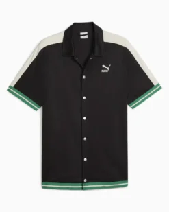 PUMA - CAMICIA NERA MANICA CORTA T7 FOR THE FANBASE