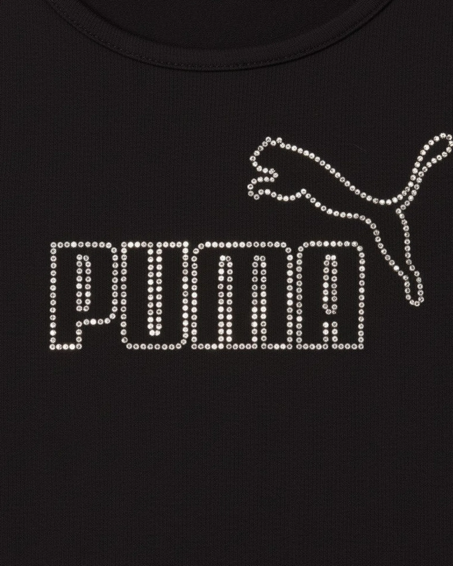 PUMA -CANOTTA JUNIOR (7 - 16 ANNI) NERA ESS LOGO TANK RHINESTONE, 693911-01