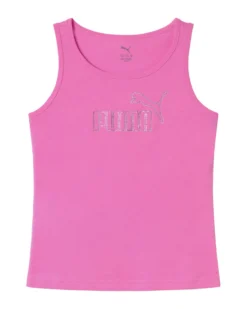 PUMA -CANOTTA JUNIOR (7 - 16 ANNI) ROSA MALVA ESS LOGO TANK RHINESTONE, 693911-74