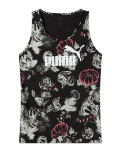 PUMA - CANOTTA NERA ESS+FLORAL AOP TANK DA DONNA - 689044-01
