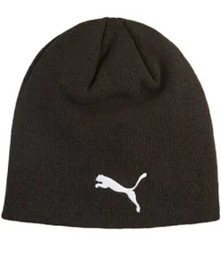 PUMA - Cappello invernale nero con logo rosso Milan