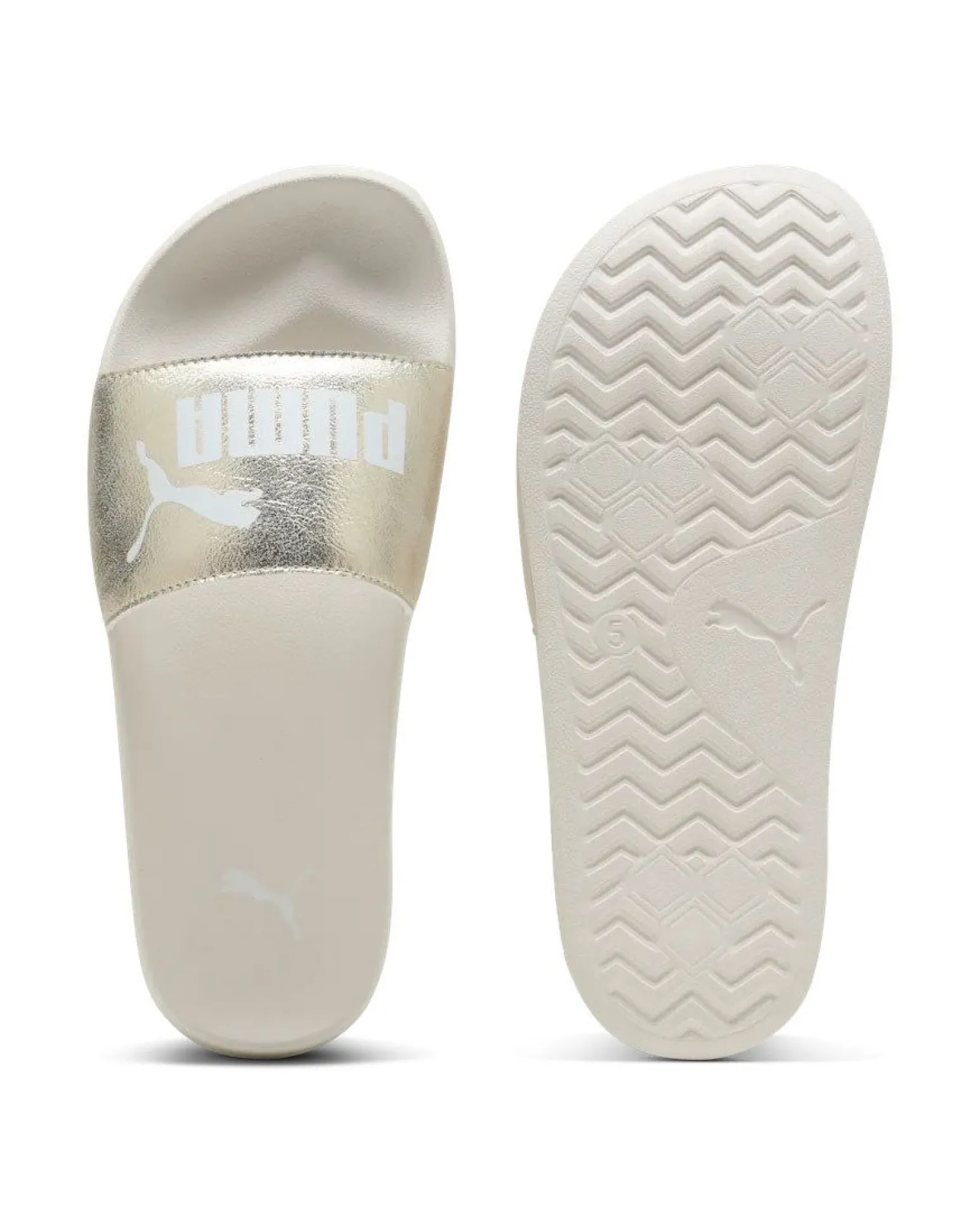 PUMA -CIABATTE LEADCAT 2.0 METALLIC WHISPER BIANCHE E ORO, 404847-01