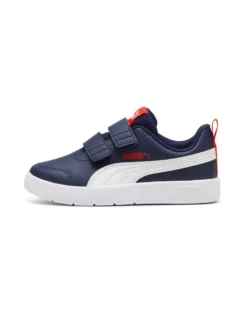 PUMA COURTFLEX V3 V PS - SCARPA BLU/ROSSA/BIANCA, NUMERATA 28/35 - 397642-03