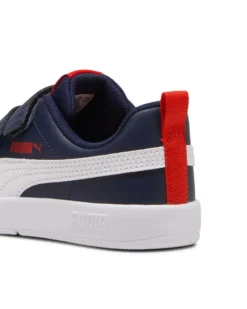 PUMA COURTFLEX V3 V PS - SCARPA BLU/ROSSA/BIANCA, NUMERATA 28/35 - 397642-03