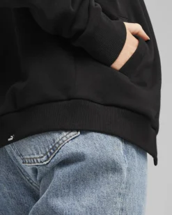 PUMA - Felpa bomber comfort fit nera da donna