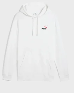 PUMA - FELPA  CON CAPPUCCIO BIANCA ESSENTIAL 2 COLOR SMALL N.1 DA UOMO, 684719-52