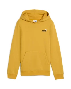 PUMA – FELPA CON CAPPUCCIO ESSENTIALS 2 COLOR SMALL LOGO JUNIOR GIALLA – 685825-62