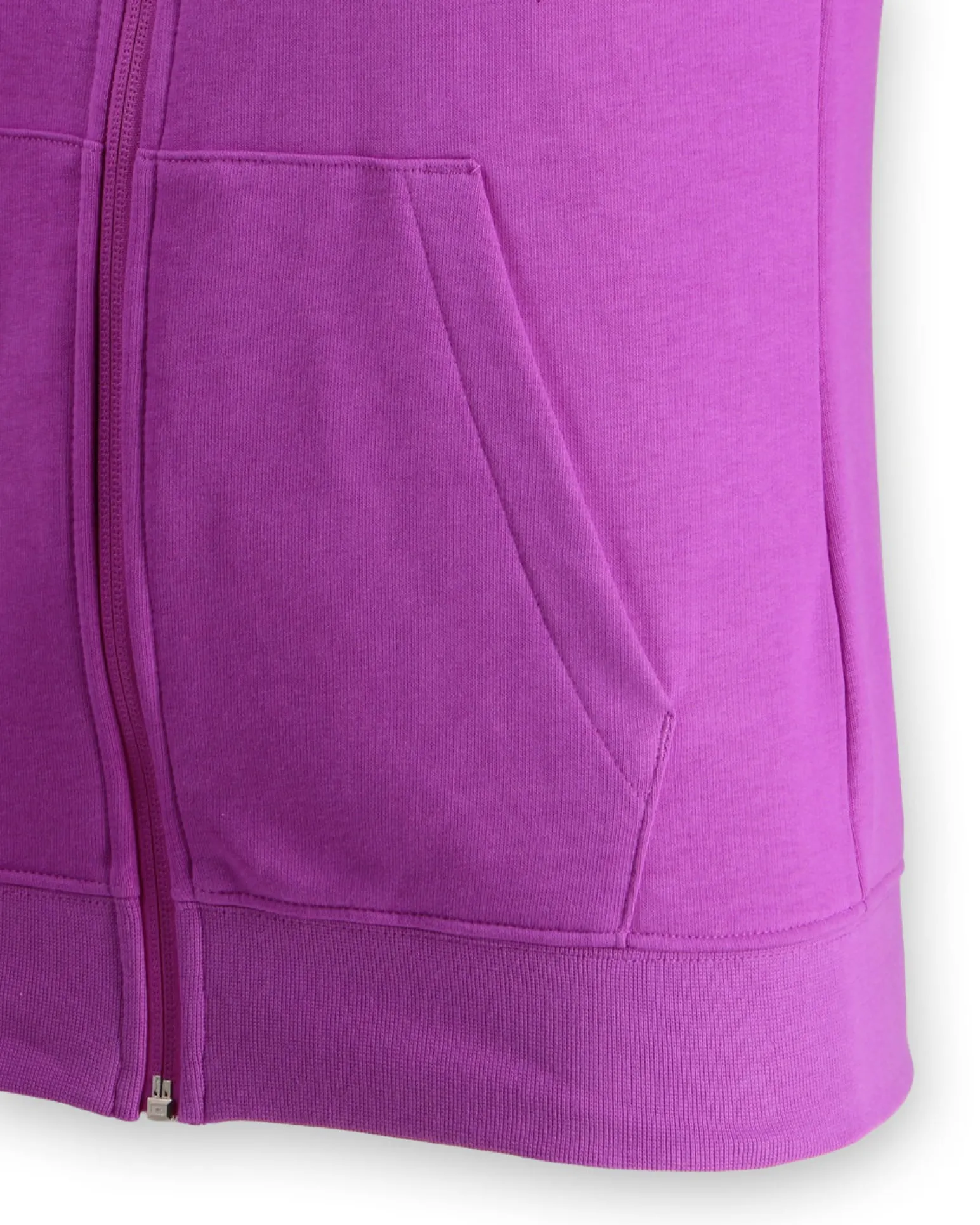 PUMA - FELPA CON CAPPUCCIO FULL ZIP FUXIA ESSENTIAL+TEXTURED FOIL DA DONNA , 689088-89