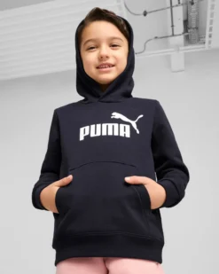 PUMA – FELPA CON CAPPUCCIO KIDS BLU - 684931-16