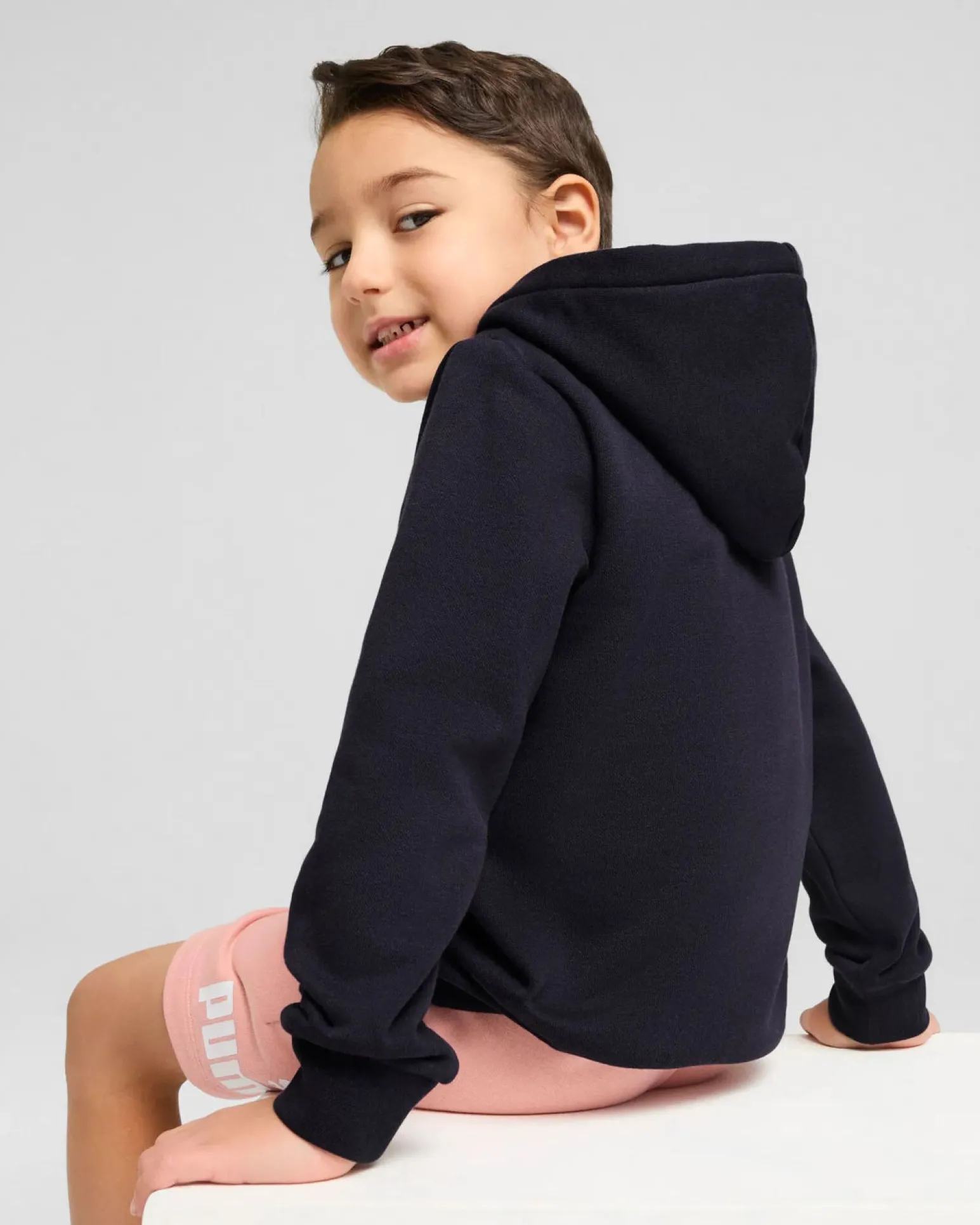 PUMA – FELPA CON CAPPUCCIO KIDS BLU - 684931-16