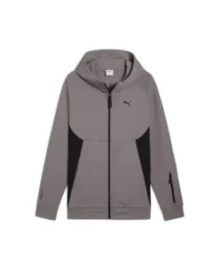 PUMA - FELPA CON CAPPUCCIO PUMATECH FULL-ZIP HOODIE GRIGIA  DA UOMO, 684605-79