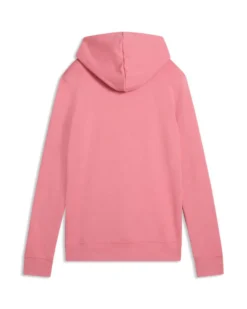 PUMA - FELPA CON CAPPUCCIO ROSA ESSENTIAL LOGO LAB METALLIC DA DONNA, 691829-25