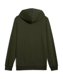 PUMA - FELPA  CON CAPPUCCIO VERDE OLIVA ESSENTIAL 2 COLOR SMALL N.1 DA UOMO, 684719-70