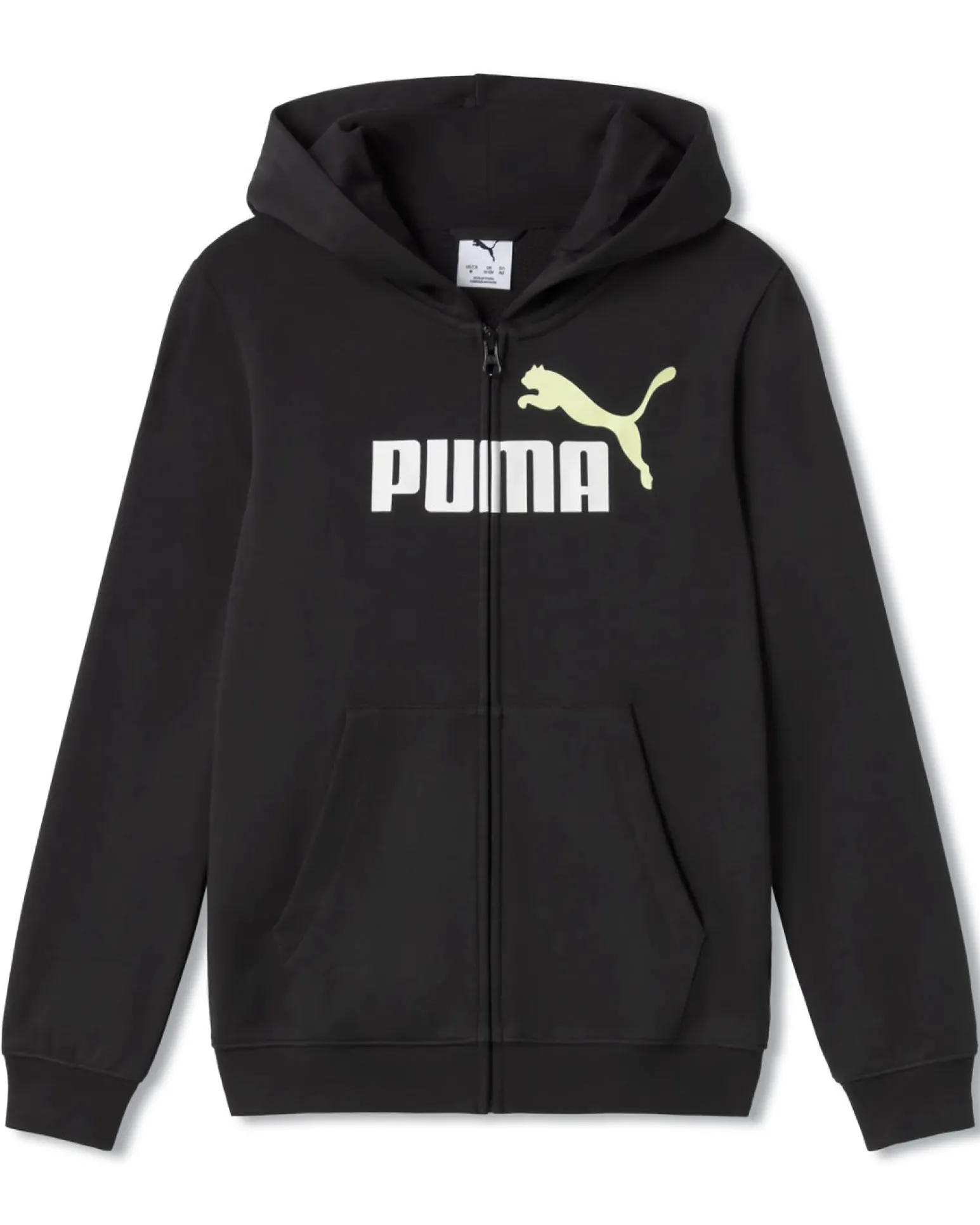 PUMA – FELPA ESSENTIALS+ 2 COLOR LOGO FULL ZIP JUNIOR NERA – 692654-52