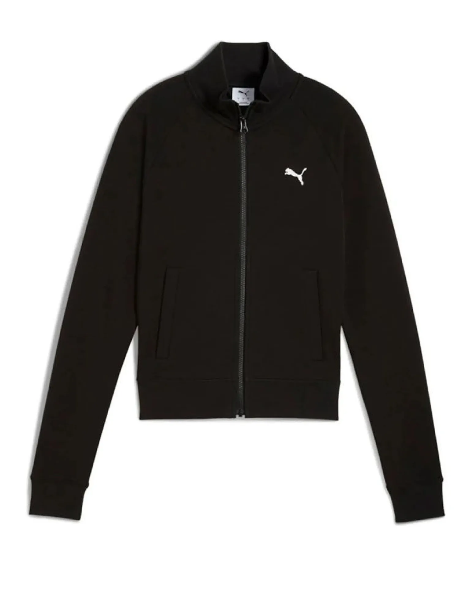 PUMA - FELPA FULL ZIP NERA ESSENTIAL SLIM TRACK - DA DONNA, 634323-01