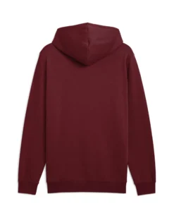 PUMA - FELPA JUNIOR ( 7-16 ANNI) BORDEAUX CON CAPPUCCIO  ESSENTIAL + TEXTURED FOIL BIG LOGO, 692208-96