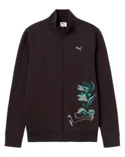 PUMA -FELPA NERA FULL ZIP GRAPHIC FLOWERED FZ FL DA DONNA, 693458-01