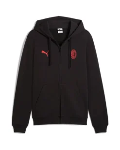 PUMA - FELPA NERA FULL ZIP MILAN ESSENTIAL DA UOMO, 786800-04