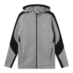 PUMA - FELPA TECH EVOSTRIPE GRIGIA CON CAPPUCCIO DA UOMO 684613-03