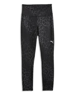 PUMA - LEGGINGS MACULATO NERO E GRIGIO SPOTTED HAZE   DA DONNA, 528515-01