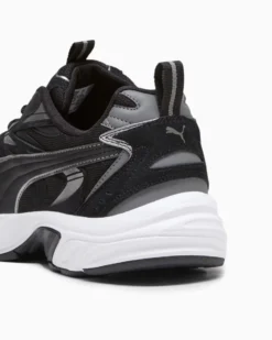 PUMA MILLENIO TECH SUEDE - Scarpa nera con dettagli argento