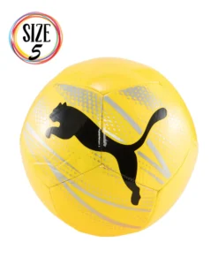 PUMA - PALLONE DA CALCIO GIALLO E GRIGIO CON LOGO NERO - ATTACANTO MISURA 5, 084073-03
