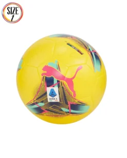PUMA - PALLONE MINI ORBITA SERIE A GIALLO/MULTICOLOR  CON LOGO FUXIA MISURA 1, 084302-02