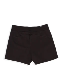 PUMA - Pantaloncini corti da donna nero con logo metallizzato