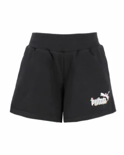 PUMA - Pantaloncino BPPO nero da donna con logo floreale - 684775-01